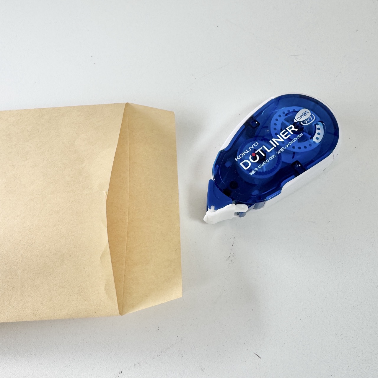 The envelope is sealed tight with strong
                    adhesive.